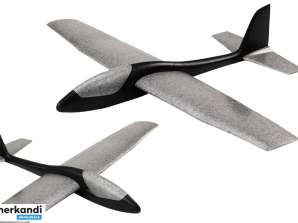 Великий легкий чорний пінопластовий літак 68CM