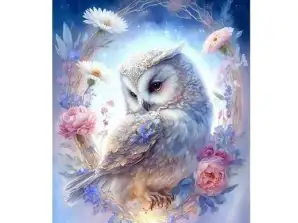 White owl diamond mosaic