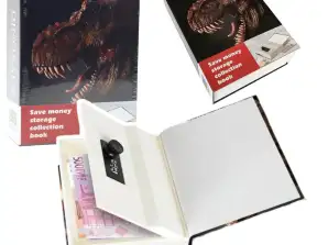 Bog Skjult sparegris Kode Sikker Cipher Dinosaur Sort