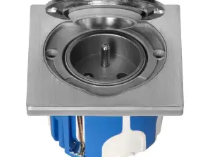 Hermetische Steckdose IP55 aus Edelstahl mit winddichter Montagebox