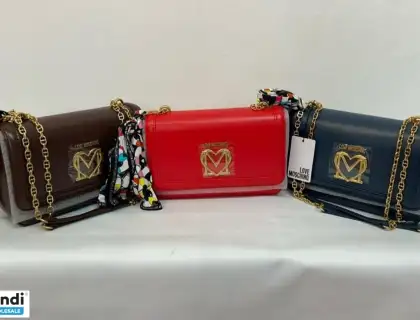 NEW! Love Moschino Grey/Gray Heart Crossbody Bag Clutch Big Wallet | eBay