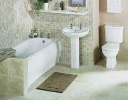 Bathroom suite incl. baths, basins and toilets