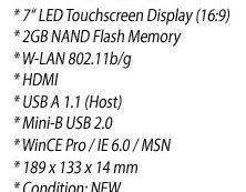 Tablet Toshiba JOURN.E TOUCH 7&quot; WiFi  Sonderposten