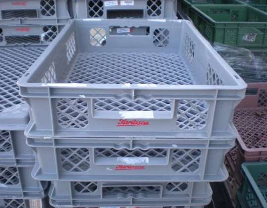 Cajas de transporte de plástico usadas - venta al por mayor