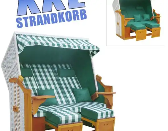 Discounter Post Giant Beach Chair XXL Vihreä/valkoinen Aldi Lidl Jäännökset