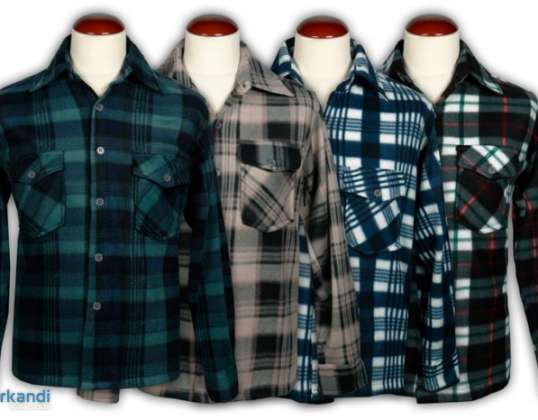 Flannel Shirts Ref. 131 Sizes M, L, XL, XXL, XXXL. Assorted colors.