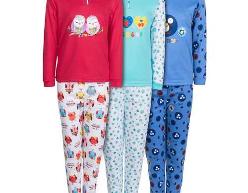 Детска пижама Ref. 608 Размери от 2 до 12 години. Разнообразни цветове и модели.