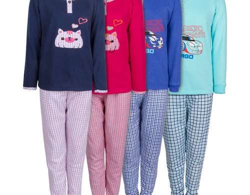 Παιδικές πιτζάμες Ref. 616 Μεγέθη από 4 έως 14 ετών. Ποικιλία χρωμάτων και σχεδίων.