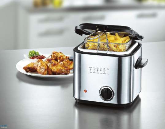 Fritteuse Edelstahl 840W 1,2L Sonderposten
