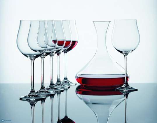 SET 7PC GLASS &#34;Nachtmann&#34; (Kit 4 + 2 + 1 Κρυστάλλινα Decanter Γυαλί Κύ