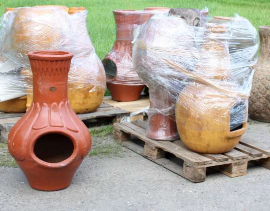 Mexikanischer Terrassenofen, Terracotta, Handarbeit, Kamin, Feuerstell
