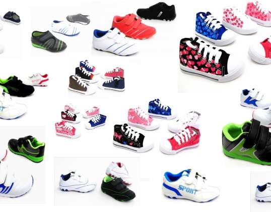 Kinderschoenen Sneaker SPORT maat 21-36 vanaf 3,49 euro per paar