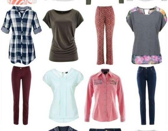 Kvinders tekstiler sidste chance - jeans, bluser, tunikaer, skjorter osv.