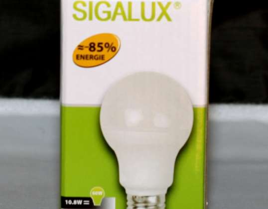 LED HIGH POWER Sigalux A60 3250 10.8W LIGHT BULB BULB ENERGY-SAVING LAMP