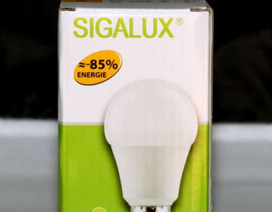 LED LIELJAUDAS LAMPA Sigalux A60 3249 6.8W SPULDZES SPULDZE SPA