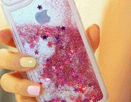Glitter Shake putekļu zvaigžņu futrāļi iPhone 6