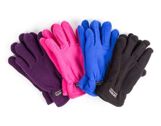 Дамски ръкавици от полар реф. 1046 адаптивни. Разнообразни цветове.