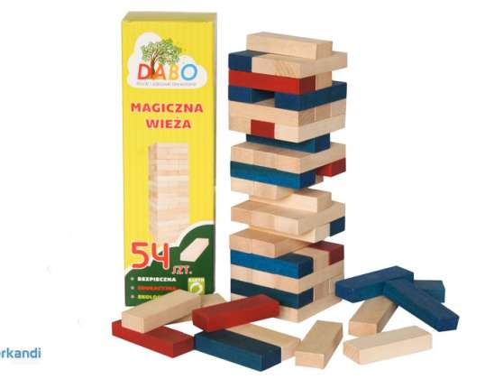 Magischer Turm - Jenga bunt