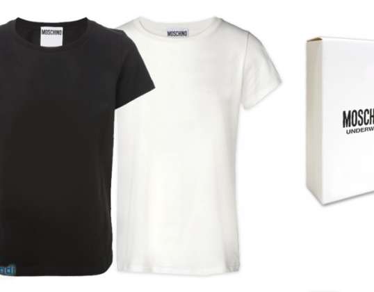 Moschino Herren T-Shirts Restposten online - Schwarz & Weiß - Gut gemischt - Größe S-XXL (hauptsächlich S-XL), enthält Herren T-Shirts
