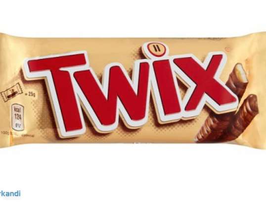 Stock de barras de chocolate Twix España - en nuestro almacén
