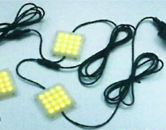 Lampada da armadio a LED ad alta efficienza LED-L02A3 | 16 LED TOP, potenza 1,5 W, luce bianca fredda