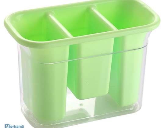 RECTANGULAR DRAINER ASSETTO 3-CHAMBER GREEN