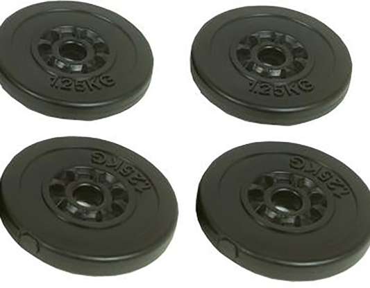 Kunststoff Hantelscheibe 4 x 1,25 Kg