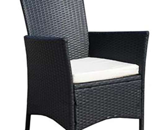 Rotango kėdės Rotango fotelis Juodas DW04