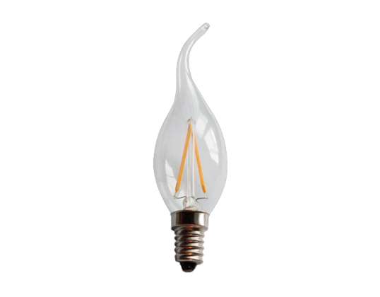 Ampoule flamme à filament LED C35T 2 W