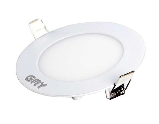 Ekstra flad rund forsænket LED-flise - 3W. 4000K. 72 mm