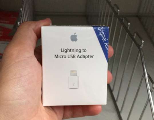 Η Apple Lightning στην αρχική του προσαρμογέα USB και σφραγισμένο