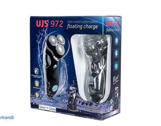 Electric Rechargeable Shaver Wet&Dry Triple Head display LCD UJS 972