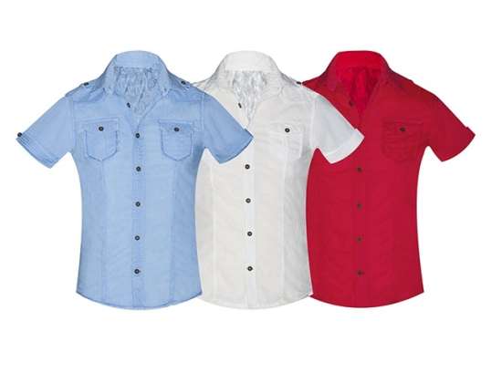 Απλά ανδρικά πουκάμισα Ref. 262 A Μεγέθη M, L, XL, XXL, XXXL. Ποικιλία χρωμάτων.