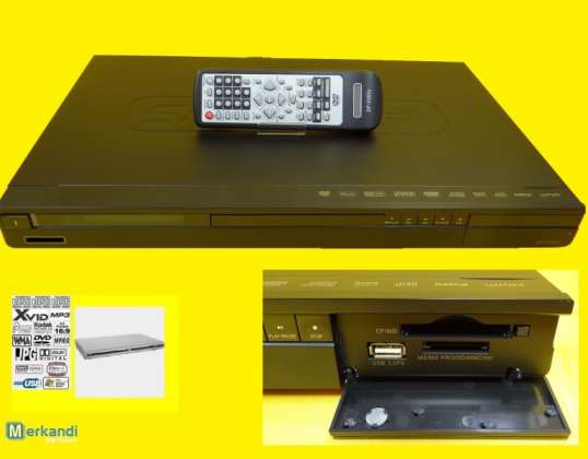 Geretourneerde dvd-speler met kaartlezer/SD/MMC+USB Super Slimline
