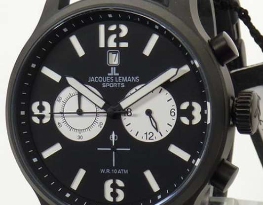 Jacques Lemans Sport Męska Watch Chronograph XL Porto 1-1659A
