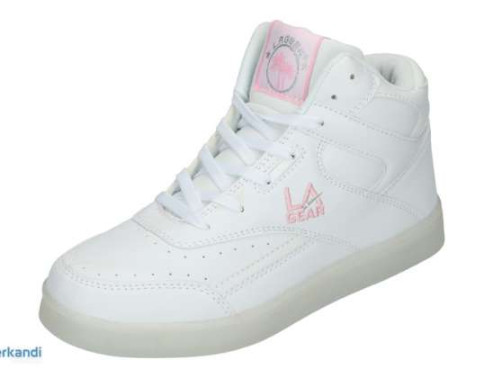 Sneakers L.A. Gear FLO Lights in White and Black - LED Sole - A-Ware (NEW)