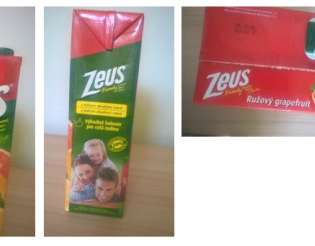 Zeus Drinks Грейпфрут напитка 2L Tetra Pack - Оферта на едро