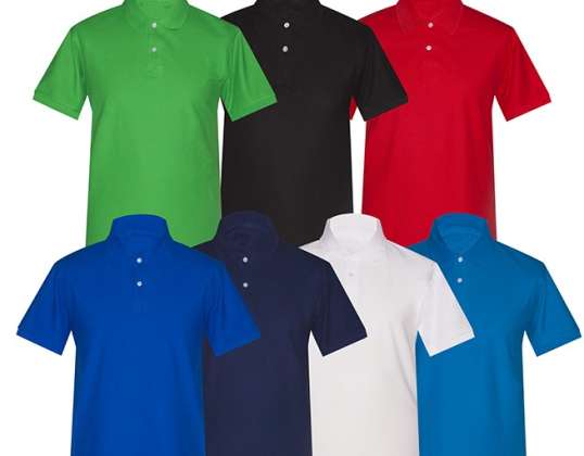 Camisas polo masculinas Ref. 271. 7 cores variadas, Tamanhos M, L, XL, XXL