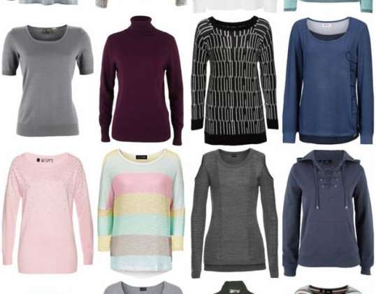 Vintertøjsmix til kvinder - Strik pullover sweater skjorte