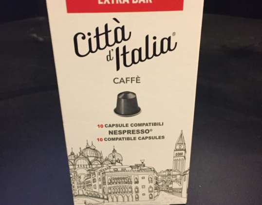 Кавові капсули, сумісні з системою Nespresso, в 10 шт. Коробках
