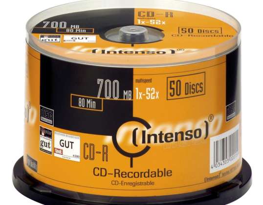 Intense CD-R 700Mb 40x Tube 50 Eenheden