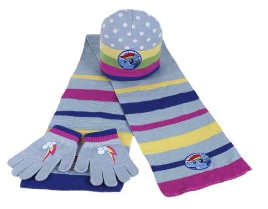 My Little Pony Herbst / Winter-Mütze, Handschuhe und Schal Set - 2200000451
