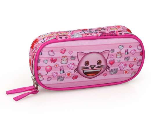 Youth Oval Pencil Case Emoji / Emoticons - 5607372321358
