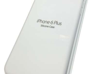 Apple Etui do iPhone 6 Plus siliconen hoesje Wit