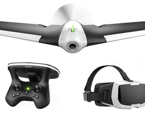 550 NUOVO Parrot Disco FPV FPV Skycontroller 2 fuchi Full HD - 33%+ sotto M