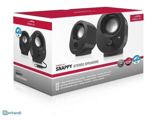 Speedlink Snappy - kõlarid - liides: 3.5mm, USB - võimsus: 4W RMS -