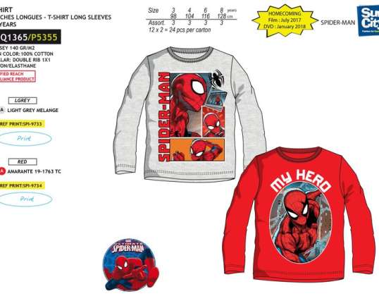 Spiderman blouse met lange mouwen - 3609081564356