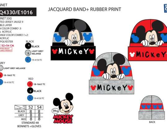 Akrylová čepice Mickey Mouse - 3609081364055