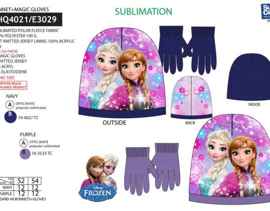 Herbst / Winter Mütze & Handschuhe Frozen – Frozen - 360908