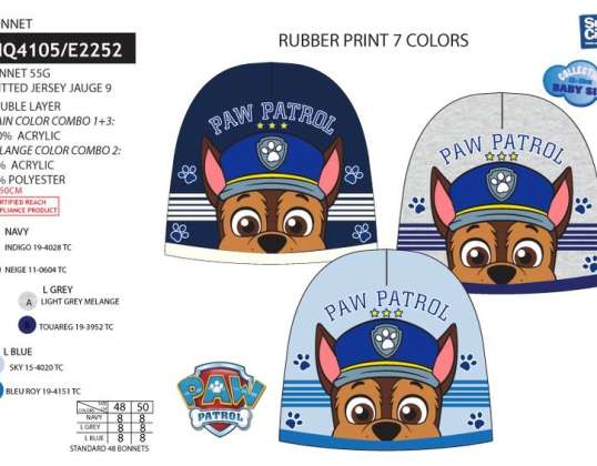 Paw Patrol Φθινοπωρινό/Χειμερινό Καπέλο - 3609081355596